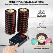 Load image into Gallery viewer, Amocart Restaurant Pager System Wireless Long Range Lineup Waiting Queue Signal Guest Customer Calling Beepers for Food Truck