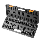 Load image into Gallery viewer, Amocart 3/8" Drive Impact Socket Set 29 Pcs Shallow Socket SAE 3/8-1" and Metric 8-22mm 6Point CR-V Alloy Steel for Auto Repair