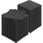 Bild in Galerie-Viewer laden, Amocart Interlocking Tile 12/50/55PCS 12"x12" Splicing Soft PVC Drainage Floor Tiles Non-Slip Drainage Holes for Bathroom Pool