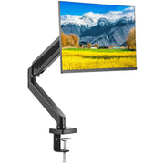 Bild in Galerie-Viewer laden, Amocart Single/ Dual/ Triple Monitor Mount for Screens Gas Spring Monitor Arm Desk Mount with C-Clamp and Grommet Mounting Base