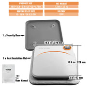 Load image into Gallery viewer, SucceBuy 9x9/12x10 in Portable Heat Press Machine DIY Shirt Printing Multifunctional Sublimation Transfer HTV Vinyl T-shirt Bag