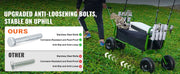 Load image into Gallery viewer, SucceBuy 300lbs Beach Fishing Cart Fish Marine Foldable Cart with 4 11" Wheels 8 Rod Holders Pier Wagon Trolley for Sand Picnic