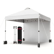 Load image into Gallery viewer, 10x10FT Pop Up Gazebos Canopy Tent with Removable Sidewall, One-Push Instant Setup Outdoor Canopy Shelter with Vented Roof, Roller Bag & Sandbags for Beach Camping Market