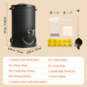 Load image into Gallery viewer, SucceBuy 6.5L 10L Wax Melter for Candle Making Large Electric Wax Melting Pot Easy Pour Spout 9-Level Temperature Control - AMOCART