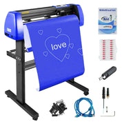 Load image into Gallery viewer, Amocart 28 Inch Vinyl Plotter Sign Cutting Machine Software Signmaster Windows Compatible System 20 Blades LCD Black for Crafts