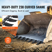 Load image into Gallery viewer, SucceBuy Bucket Tooth Bar Heavy Duty Tractor Bucket Teeth Bar for Sub-Compact Tractor Loader 4560 lbs Load-Bearing Capacity - AMOCART