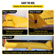 Load image into Gallery viewer, Amocart Flood Barrier Reusable PVC Water Soft Folding Diversion Tubes Bags Lightweight Hydro Excellent Waterproof Flood Barrier