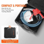 Load image into Gallery viewer, Amocart Fuel Transfer Pump 12V DC 10 GPM 1/4 HP Portable Electric Diesel Transfer Pump with Automatic Shut-Off Fuel Nozzle Box