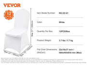 Load image into Gallery viewer, SucceBuy 12-100pcs Stretch Spandex Chair Covers Universal Fitted Chair Cover Removable Washable Slipcovers for Wedding Holiday