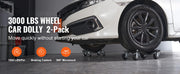 Load image into Gallery viewer, SucceBuy Car Tire Wheel Trolley Dollies 2/4PCS 1500lb Weight Capacity Vehicle Skate Moving Tire with 4 Casters Auto Repair Mover