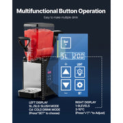 Charger l'image dans la visionneuse de galerie, Amocart 6L/1.6Gal Slushie Machine Commercial Slushy Maker Frozen Drink Maker w/ Self-Cleaning for Restaurants Bars for Slushie