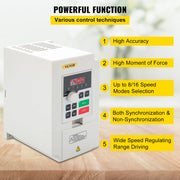Load image into Gallery viewer, SucceBuy 2.2/3/4/7.5KW VFD Frequency Inverter 110V/220V 1/3P Input 3P Output Variable Frequency Drive CNC Motor Converter