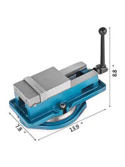 Bild in Galerie-Viewer laden, Amocart Milling Vise 4 Inch Bench Clamp Vise High Precision Clamping Mill Vise Ductile Iron Material, 360 Degree Swiveling Base