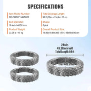 Bild in Galerie-Viewer laden, Amocart Razor Wires Razor Barbed Wire Razor Wire Fencing Fence Double Spiral Barbed Wire Galvanized Wire Rolls Razor for Garden