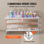 Load image into Gallery viewer, SucceBuy 24 x 72 x 36 Inch Stainless Steel Work Table Commercial Food Prep Worktable Heavy Duty Prep Worktable Metal Work Table