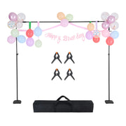 Load image into Gallery viewer, SucceBuy Backdrop Stand Adjustable Photo Backdrop Kit Heavy Duty Projector Screen Stand for Wedding Photo Video Studio Party