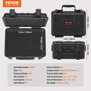 Load image into Gallery viewer, SucceBuy Hard Pistol Cases w/ Pre-cut PU Foam Lining Waterproof Dustproof Hard Gun Case for 1/2/5/6 Pistol Lockable Pistol Case