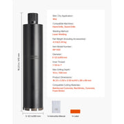 Charger l'image dans la visionneuse de galerie, Amocart Core Drill Bit Internal Thread Diamond Dry Coring Bit w 3 Adapters Pilot Drill and Hex Wrench for Concrete Red Bricks