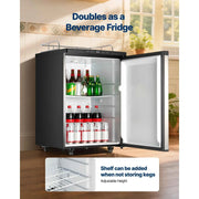 Load image into Gallery viewer, Amocart Beer Kegerator Triple/Dual Tap Home Draft Beer Dispenser for Ball Lock Full Size Keg Refrigerator w/ 5lbs CO2 Tank 162L