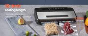 Charger l'image dans la visionneuse de galerie, Amocart 80Kpa 120W Electric Vacuum Sealer Machine 7-in-1 Wet Food Sealer with Free 10pcs Vacuum Bags for Kitchen Food Storage