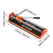 Load image into Gallery viewer, SucceBuy 17-Inch Manual Tile Cutter for Wall & Polished Tiles Double Rails for Precise Cutting Tungsten Carbide Wheel Precise - AMOCART