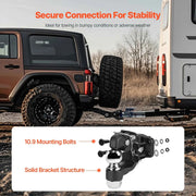 Bild in Galerie-Viewer laden, Amocart 20000/30000Lbs Pintle Hook Trailer Receiver Hooks Combination 2-5/16in Hitch Ball fits 2.5-3in Lunette Ring for Truck