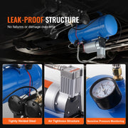 Load image into Gallery viewer, SucceBuy 12V Air Compressor with Tank 1.6 Gallon/6 L 120 psi Onboard Air Compressor System for Train Air Horns Inflating Tires