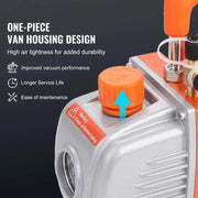 Load image into Gallery viewer, SucceBuy 3.5CFM 4CFM Single Stage Rotary Vane HVAC Air AC Vacuum Pump & A/C Refrigerant Kit Manifold Gauge Set Air Conditioning