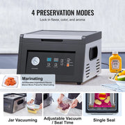Load image into Gallery viewer, SucceBuy Chamber Vacuum Sealer 380W Vacuum Pump Power Compact Design with 11.5 in Sealing Length for Professional and Home Use - AMOCART