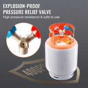 Bild in Galerie-Viewer laden, Amocart Refrigerant Recovery Tank 50 LBS Capacity 400 psi Portable Cylinder Tank with Y-Valve for Liquid/Vapor, for R22/R134A