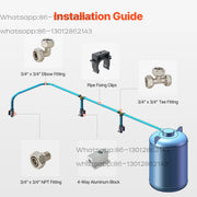 Bild in Galerie-Viewer laden, Amocart Air Compressor Line Kit 3/4" HDPE-Aluminum Compressed Air Piping System Compressed Line Tubing Kit for Garages Workshop