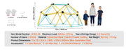 Charger l'image dans la visionneuse de galerie, Amocart Climbing Dome 6/8/10/12FT Geometric Dome Climber Hammock Swing Jungle Gym Climbing Grip Outdoor Backyard Play Equipment