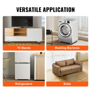 Load image into Gallery viewer, SucceBuy 660 lbs Adjustable Universal Washing Machine Stand Refrigerator Base Mount Mobile Roller Multifunctional Dryer Holder - AMOCART