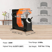 Load image into Gallery viewer, SucceBuy 3in1 Auto Hat Cap Heat Press Machine 6.4x3.5in Press Knob Clamshell Sublimation Transfer 3pcs Replaceable Heating Pad