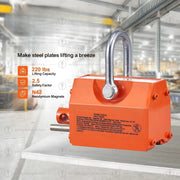 Load image into Gallery viewer, SucceBuy 100KG-2000KG Permanent Magnetic Lifter Pulling Capacity 2.5 Safety Factor Neodymium & Steel Lifting Magnet Lift Magnets