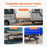 Bild in Galerie-Viewer laden, Amocart 2000 lbs Trailer Jack Dynamic Heavy Duty Swivel Bolt-on 10" Lift Trailer Jack Stand with Handle for RV Boat Yacht