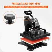 Bild in Galerie-Viewer laden, Amocart 12x10 In Dual Digital Heat Press Machine 650W Swing Away 360 Degree Rotation Transfer Sublimation Printing for T-Shirt