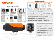 Charger l'image dans la visionneuse de galerie, Amocart 2KW Diesel Air Heater 12V Diesel Heater with LCD Display Diesel Parking Heater Rapid Heating for RV Trailer Camper Boat