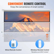 Load image into Gallery viewer, SucceBuy Electric Motorized Projector Screen 100in16:9 4K 1080 HD Wall Mount Movie Screen for Family Home Office Movie Theater