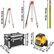 Load image into Gallery viewer, Automatic Rotary Laser Level 600m Red Green Self-Leveling Professional Powerful Vertical Horizontal Scanning Measurement Tools