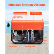 Load image into Gallery viewer, SucceBuy PCP Air Compressor 4500PSI/30Mpa Diving Scuba Tank Double-Cylinder Auto Stop with External Water & Fan Cooling System - AMOCART