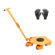 Load image into Gallery viewer, SucceBuy 8800 lbs Machinery Moving Skat Dolly with 360° Cap & PU Swivel Rollers Industrial Machine Mover for Warehouse Workshop - AMOCART