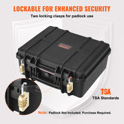 Load image into Gallery viewer, SucceBuy Hard Pistol Cases w/ Pre-cut PU Foam Lining Waterproof Dustproof Hard Gun Case for 1/2/5/6 Pistol Lockable Pistol Case