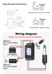 Load image into Gallery viewer, DC 12V Small Linear Actuator Stroke 30mm Max Force 33Lbs Electric Motor For Cabinets Window Opener Robitcs With Free Bracket