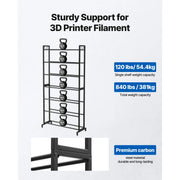 Load image into Gallery viewer, SucceBuy 3D Printer Filament Storage Rack 7Tier Heavy Duty Storage Shelves for 3D Printing Filaments Filament Spool Holders Rack - AMOCART