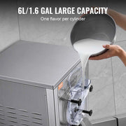 Bild in Galerie-Viewer laden, SucceBuy Ice Cream Maker for Commercial Use Produces 18L per Hour 1780W 6L LED Display Automatic Cleaning &Pre-cooling Functi