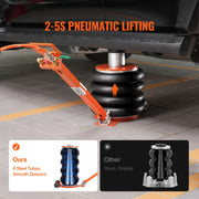 Load image into Gallery viewer, Amocart 6T Air Jack, 2-5 S Pneumatic Lifting Jack with Heightened Column & Adjustable Handle Thick Rubber Pad Fit for Sedan SUV