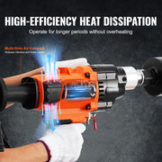 Bild in Galerie-Viewer laden, Amocart 2000W/2600W Handheld Core Drill Machine Drilling Diameter Wet&Dry Diamond Core Drill Rig Rugged Concrete Core Drill