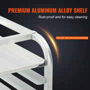 Load image into Gallery viewer, SucceBuy 10/20 Sheet Bun Pan Rack Commercial Bakery Racks with Brake Wheels Aluminum Racking Trolley Storage for Bread Baking