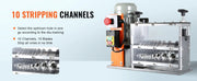 Load image into Gallery viewer, Amocart Electric Wire Stripping Machine Cable Stripper Peeler 750W 1.5-32mm 10 Channels Acrylic+Aluminum Scrap Copper Recycling